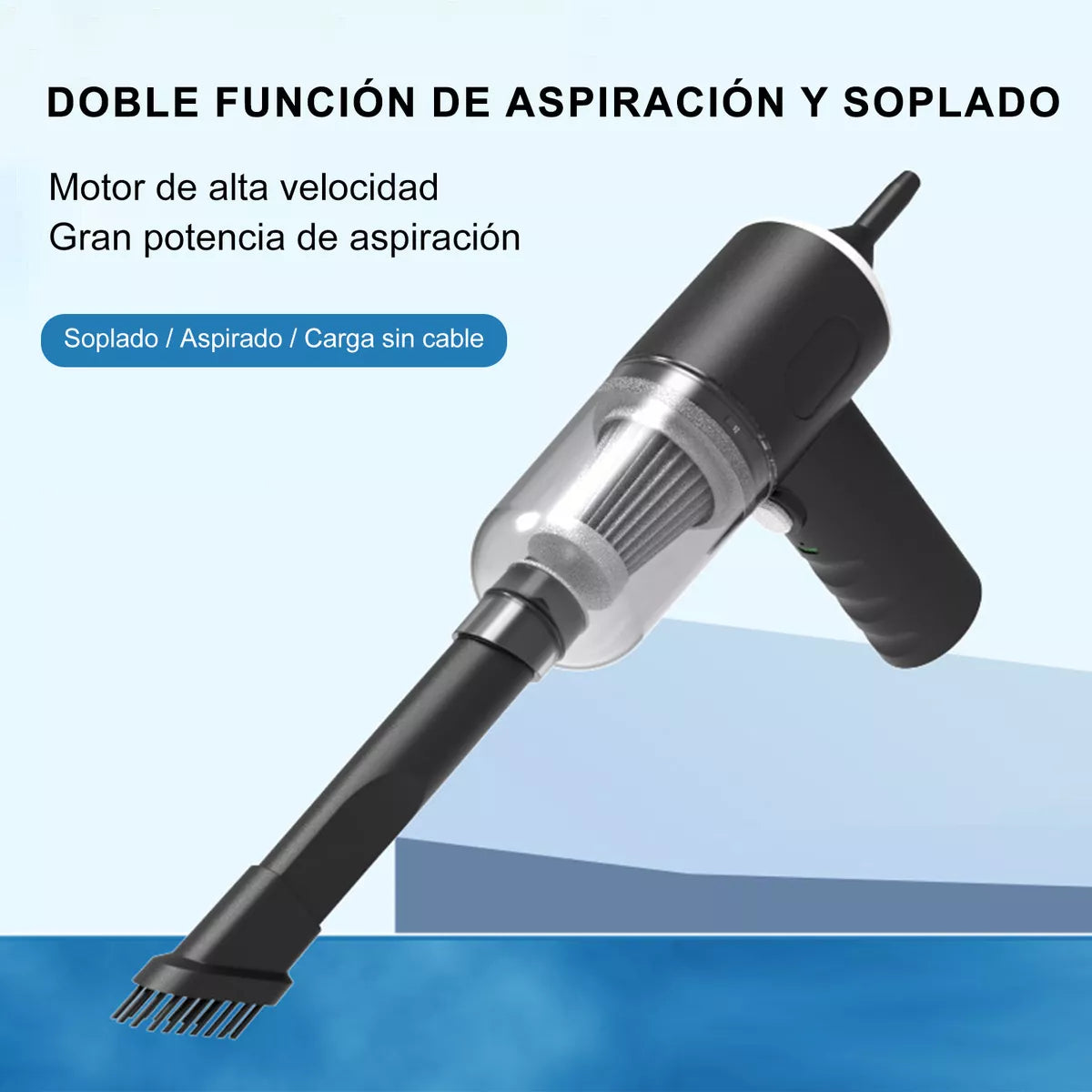 Aspiradora de Mano con Accesorios para Cada Rincón