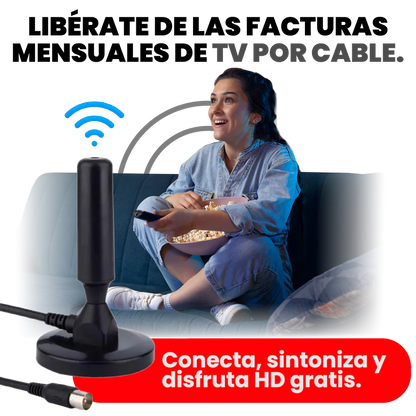 Antena TDT 4K de 30 Decibeles
