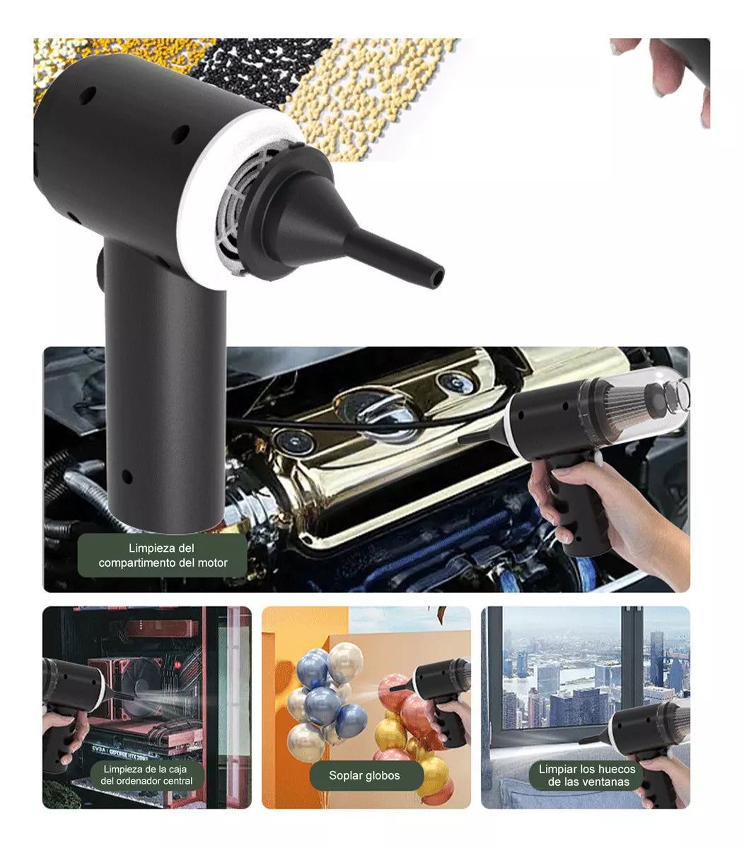 Aspiradora de Mano con Accesorios para Cada Rincón