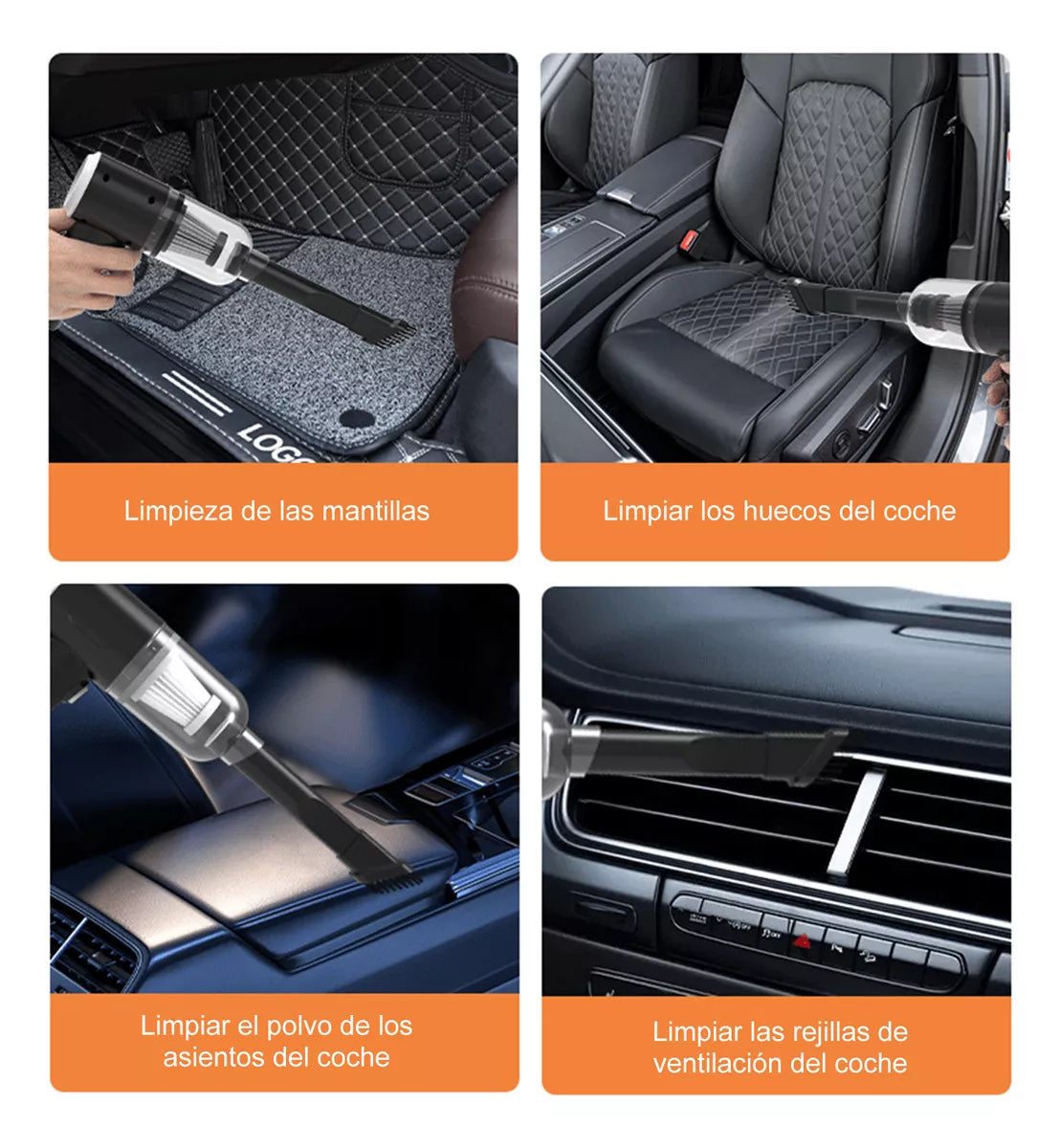 Aspiradora de Mano con Accesorios para Cada Rincón