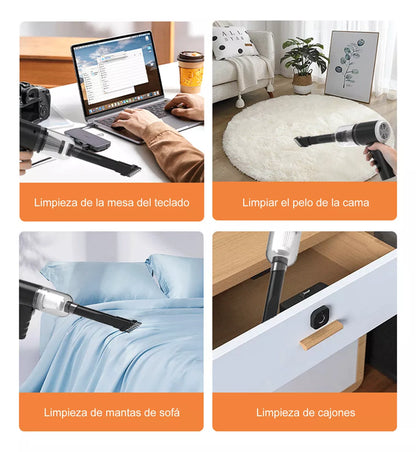 Aspiradora de Mano con Accesorios para Cada Rincón